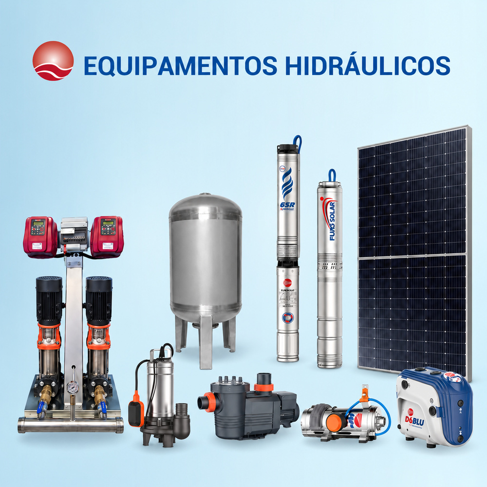 Equipamentos hidráulicos — catálogo 2026