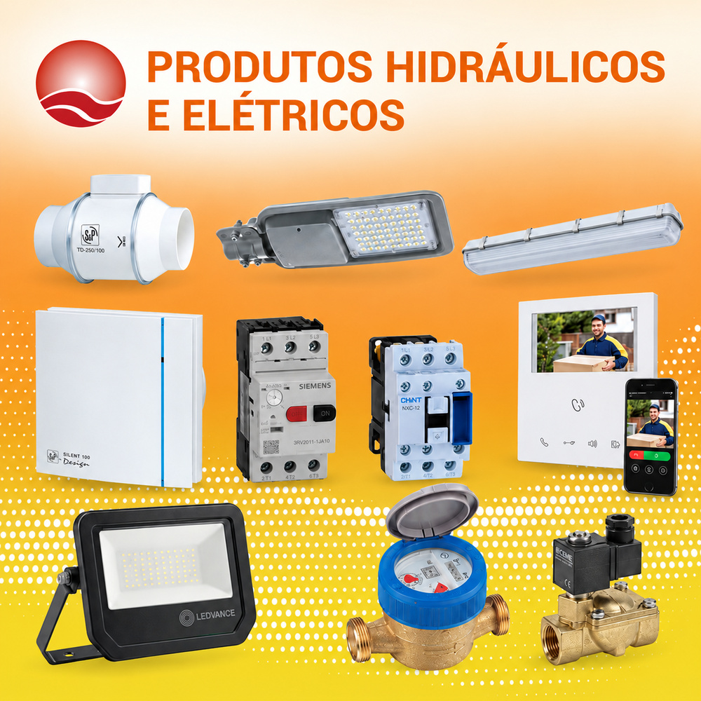 Produtos hidráulicos e elétricos — catálogo 2026